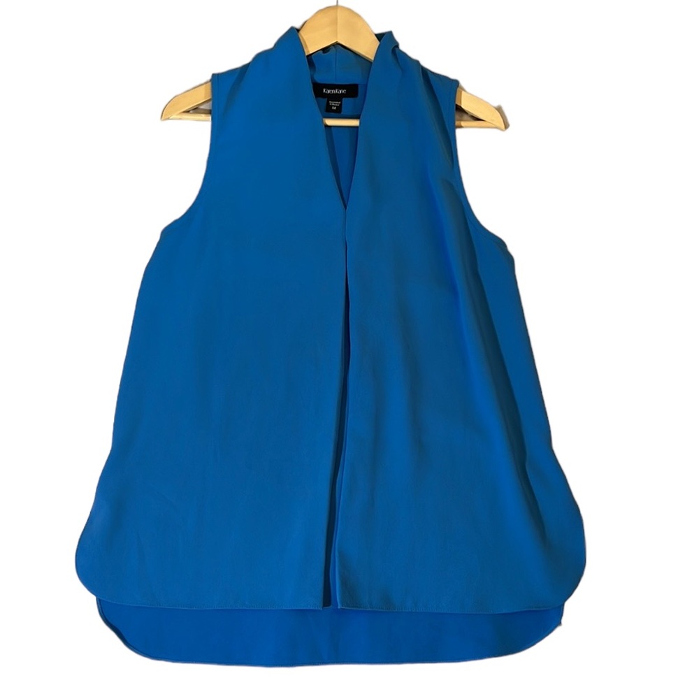 Karen Kane V-Neck Tunic‎ Flowy Sleeveless Top Size Medium